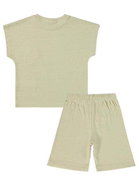 Civil Boys Yarasa Kol Palmiye Nakışlı 6-9 Yaş Takım - Bej 9-10 Yaş