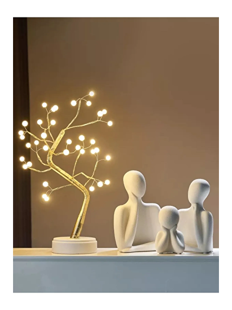 Havalı Tasarım Üçlü Aile Dekoratif Obje Biblo - S000158644-20063