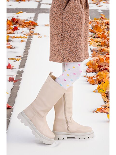 Kiko Kids 500 Uzun Fermuarlı Kız Çocuk Çizme Bot - S000089832-19928