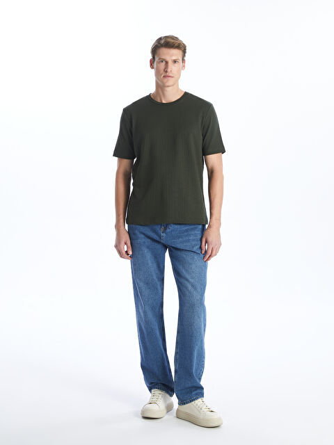 KOOR Kumaş Detaylı Erkek Tişört BU08