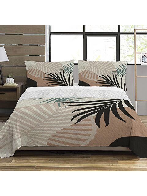 Evmila Soyut Desen Çift Kişilik Baskılı Pike  (200x220 Cm) - S000025187-23173