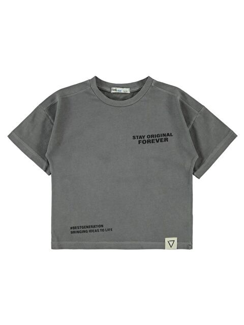 Civil Boys Stay Orıgınal Baskılı 2-5 Yaş Tişört - Gri2-3 Yaş - S000362569-29666