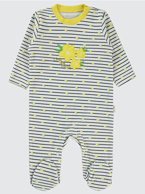 Civil Baby Lıttle And Pretty Empirme 1-6 Ay Tulum - Sarı 3-6 Ay - S000318322-20072