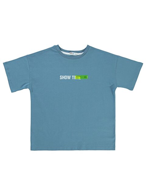 Civil Boys Show Time Baskılı 10-13 Yaş Tişört - Mavi 11-12 Yaş - S000198722-23093