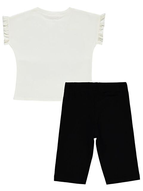 Civil Girls Kelebek Baskılı 2-5 Yaş Takım - Ekru 2-3 Yaş - S000405233-19965