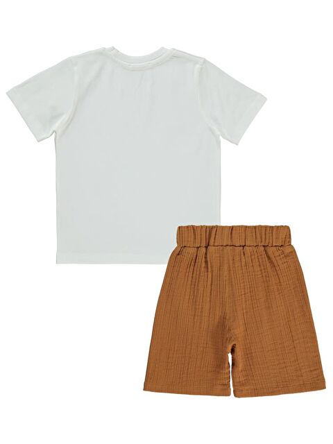 Civil Boys Saılıng Baskılı Kaprili 2-5 Yaş Takım - Ekru 2-3 Yaş - S000368025-19965