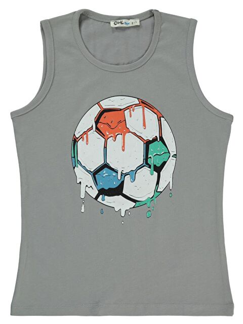 Civil Boys Top Baskılı 6-9 Yaş Tişört - Gri 6-7 Yaş - S000359644-20600