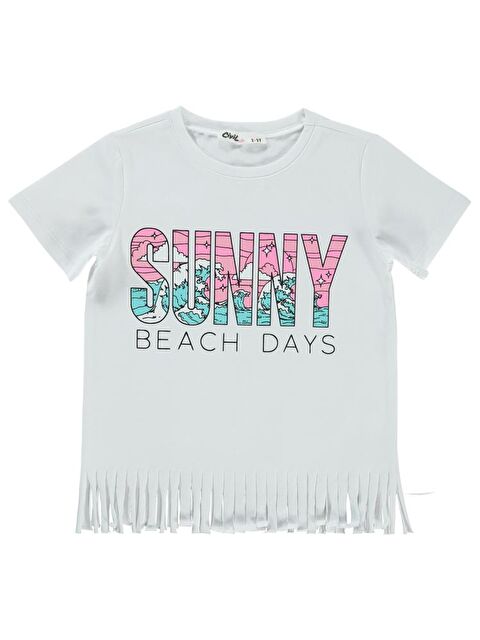 Civil Girls Sunny Baskılı 2-5 Yaş Tişört - Beyaz2-3 Yaş - S000382425-20063