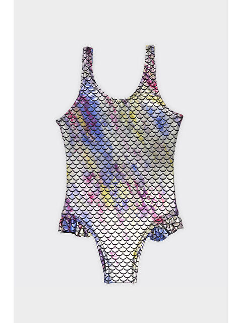 Panço Kız Çocuk Deniz Kızı Desenli Mayo - S000448734-23173