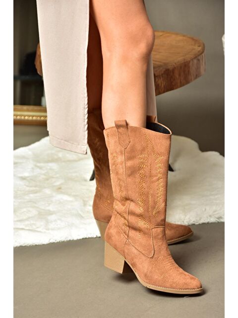 Fox Shoes R9739340 Taba Kadın Çizme - S000056159-37454