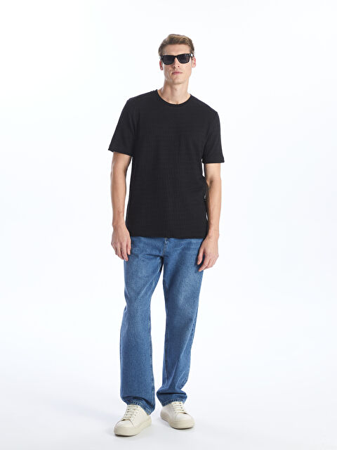 KOOR Kumaş Detaylı Erkek Tişört BU08