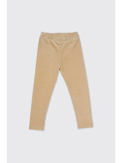 Panço Kız Çocuk Fitilli Bej Tayt - S000319363-19928