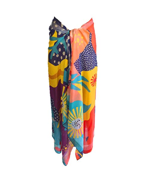 Bolder Amara Karışık Çiçekli Desenli Pareo - S000012420-20048