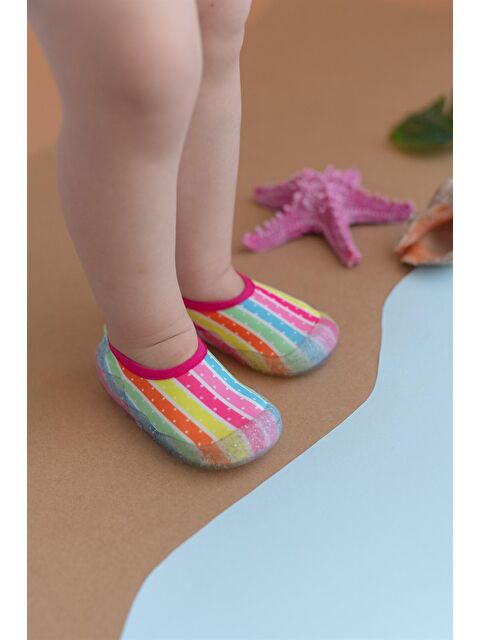First Step Simli Kız Çocuk Kaydırmaz Tabanlı Deniz Ayakkabısı - S000180142-18686