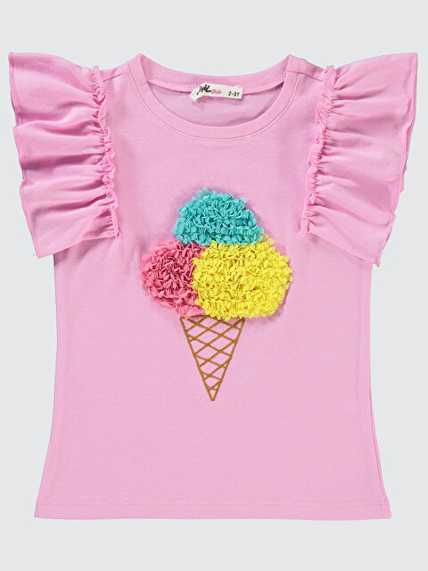 Civil Girls Kız Çocuk Tişört 2-5 Yaş Fondan Pembe