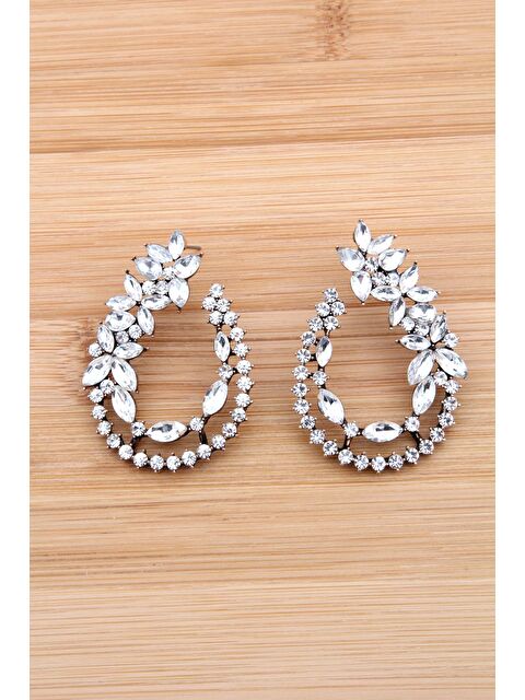 Pelin Aksesuar Gümüş Çiçekli Küpe - S000052162-23173