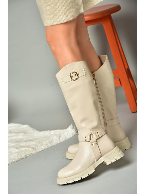 Fox Shoes R5182963 Bej Kadın Çizme - S000056972-19928