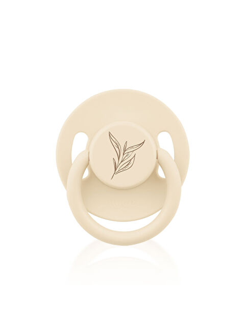 WEE BABY Pure Yuvarlak Uçlu Kauçuk Emzik No:2 - KREM - S000375418-19966