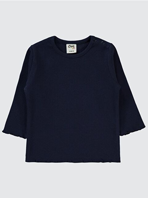 Civil Baby Kol Ucu Detaylı 6-18 Ay Sweatshirt - Lacivert 6-9 Ay - S000330682-21164