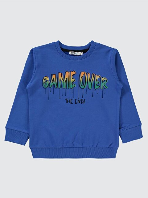 Civil Boys Gamer Over Baskılı 2-5 Yaş Sweatshirt - Mavi2-3 Yaş - S000283835-23710