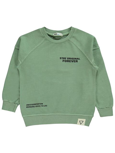 Civil Boys Stay Orıgınal Baskılı 2-5 Yaş Sweatshirt - Haki2-3 Yaş - S000362556-18547