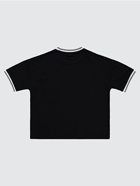 Civil Girls Carolina Baskılı Kolej 10-13 Yaş Tişört - Siyah 13-14 Yaş - S000199720-19351