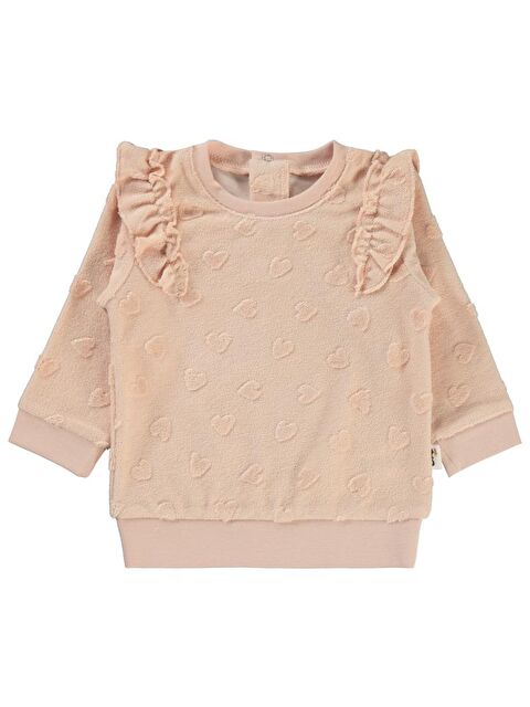 Civil Baby Kalp Jakarlı 6-18 Ay Sweatshirt - Pudra12-18 Ay - S000369306-7152