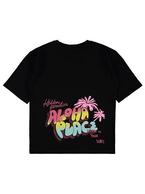 Civil Girls Aloha Place 10-13 Yaş Tişört - Siyah 12-13 Yaş - S000248269-19351