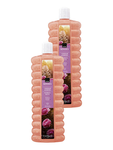 AVON L'Amour Sunrise Gül ve Kehribar Kokulu Banyo Köpüğü 1 Lt. İkili Set - S000188409-10231
