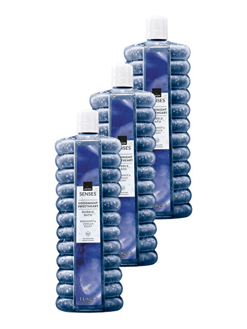 AVON Senses Goodnight Sweetheart Bergamot ve Vanilya Kokulu Banyo Köpüğü 1 Lt. Üçlü Set - S000190091-10231