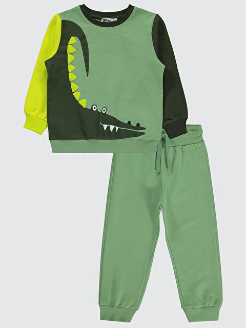 Civil Boys Erkek Çocuk Eşofman Takımı 2-5 Yaş Açık Haki - S000296612-17354