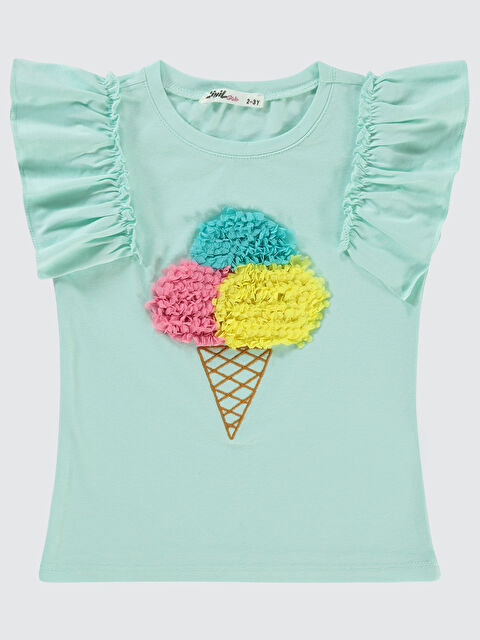 Civil Girls Kız Çocuk Tişört 2-5 Yaş Mint - S000222124-34927