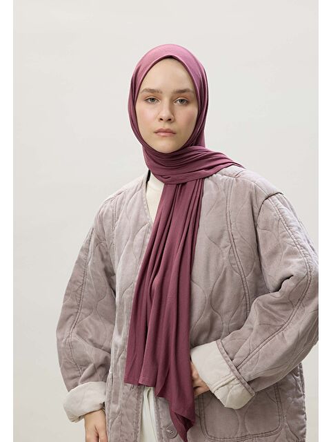 Fresh Scarfs Penye Şal Mürdüm