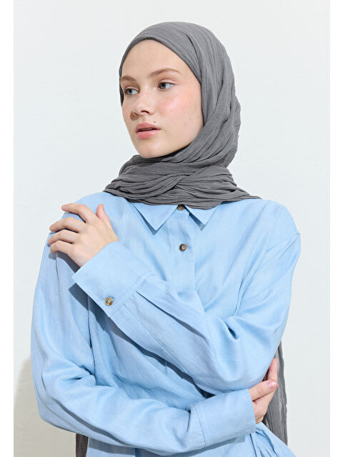 Fresh Scarfs Poppy Seed Cake Pamuklu Keten Şal