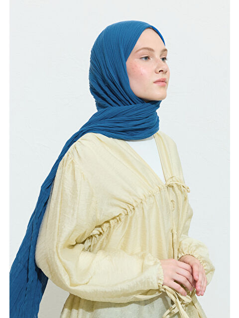 Fresh Scarfs Butterfly Tea Pamuklu Keten Şal