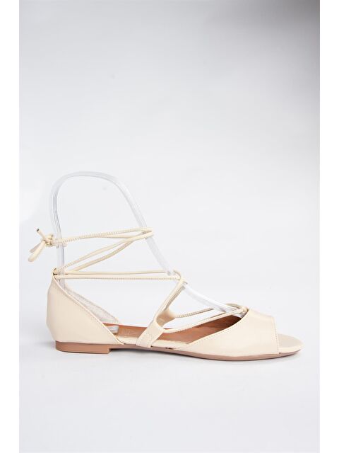 Fox Shoes Bej Kadın Sandalet 9726547309 - S000043560-19928
