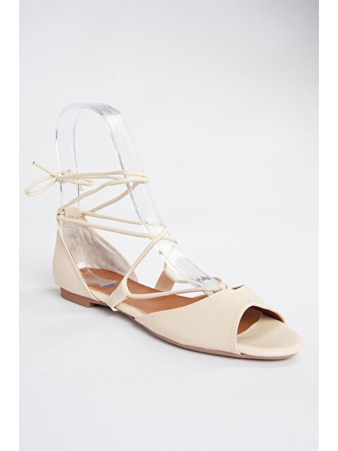 Fox Shoes Bej Kadın Sandalet 9726547309 - S000043560-19928