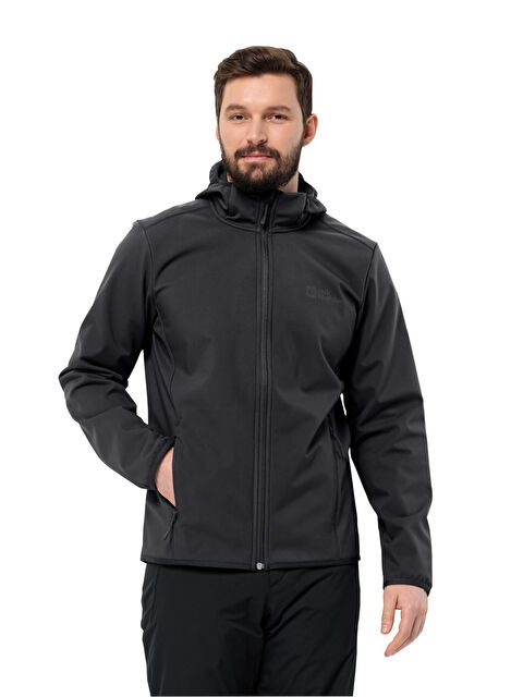 Jack Wolfskin Bornberg Hoody Erkek Siyah Softshell - S000440472-19351