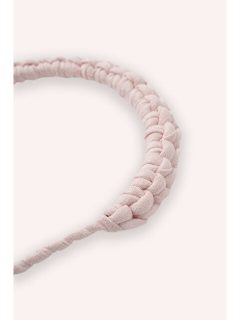 Panço Kız Çocuk Pembe Örgü Taç - S000448439-20024