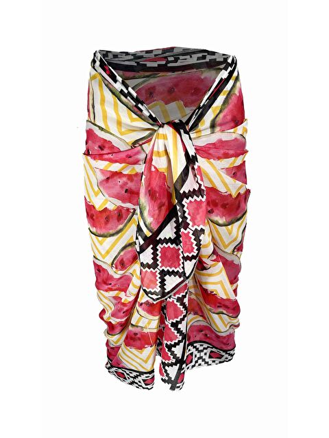 Bolder Amara Geometrik Karpuz Desen Pareo - S000012421-20024