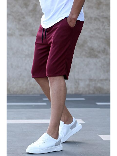 Madmext Bordo Kapri Şort 5410