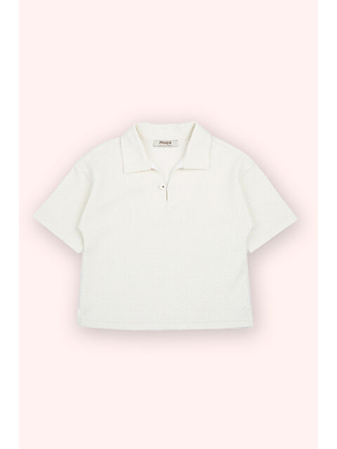 Panço Erkek Bebek Ekru Polo Yaka Tişört - S000393752-19965