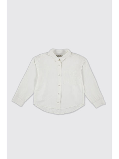 Panço Kız Çocuk Beyaz Gömlek - S000319382-20063