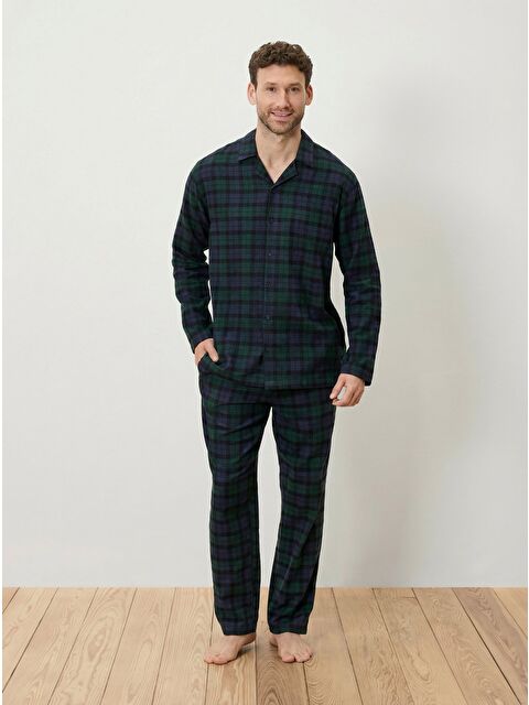 Tchibo Erkek Flanel Pijama Takımı