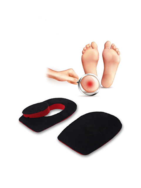 Black Deer Heelspur Epin Topukluk Siyah Kırmızı Topuk Dikeni Tabanlık - S000019096-19351