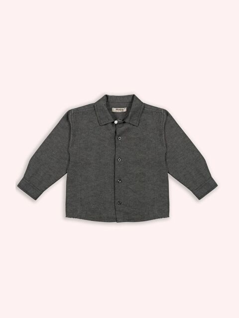 Panço Erkek Bebek Antrasit Oxford Gömlek - S000333709-29666