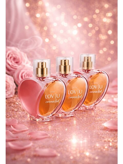 AVON Lov U Connected Kadın Parfüm Edp 50 Ml. Üçlü Set - S000287691-10231