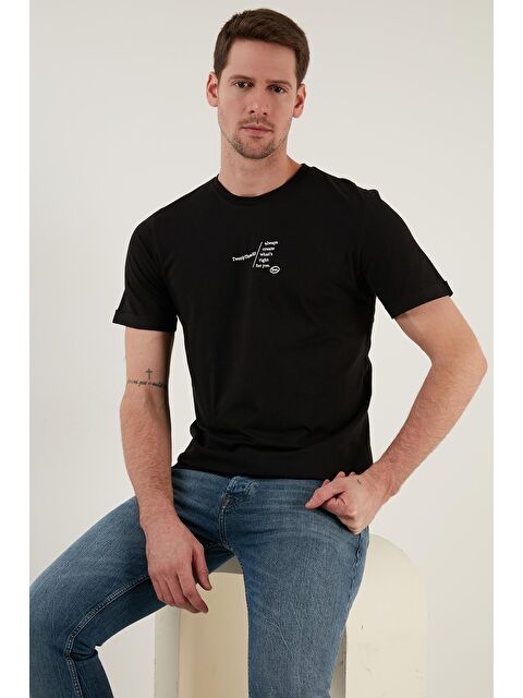 Buratti %100 Pamuk Regular Fit Bisiklet Yaka Tişört 5902623 - S000001330-19351