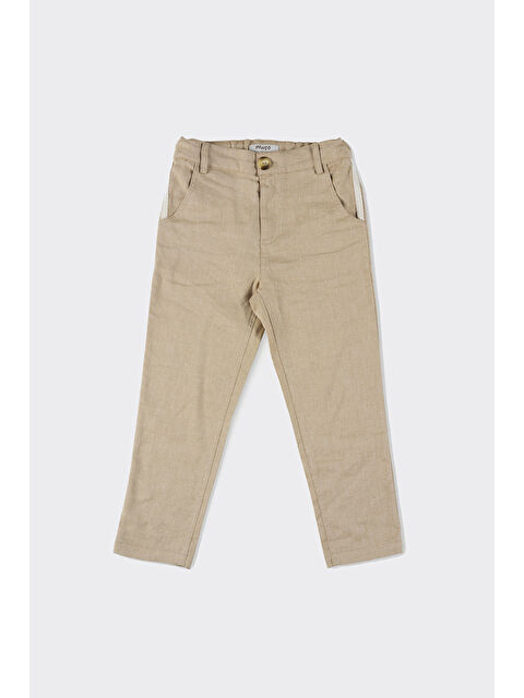 Panço Erkek Çocuk Düğmeli Bej Pantolon - S000260633-19928
