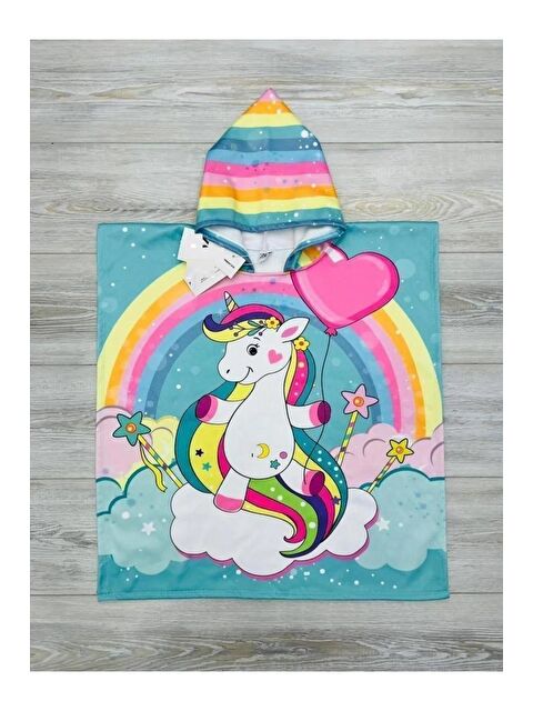 angelos Kız Çocuk Panço Havlu (Plaj+Havuz+Banyo) 2-9 Yaş 012-5 - S000208529-20055